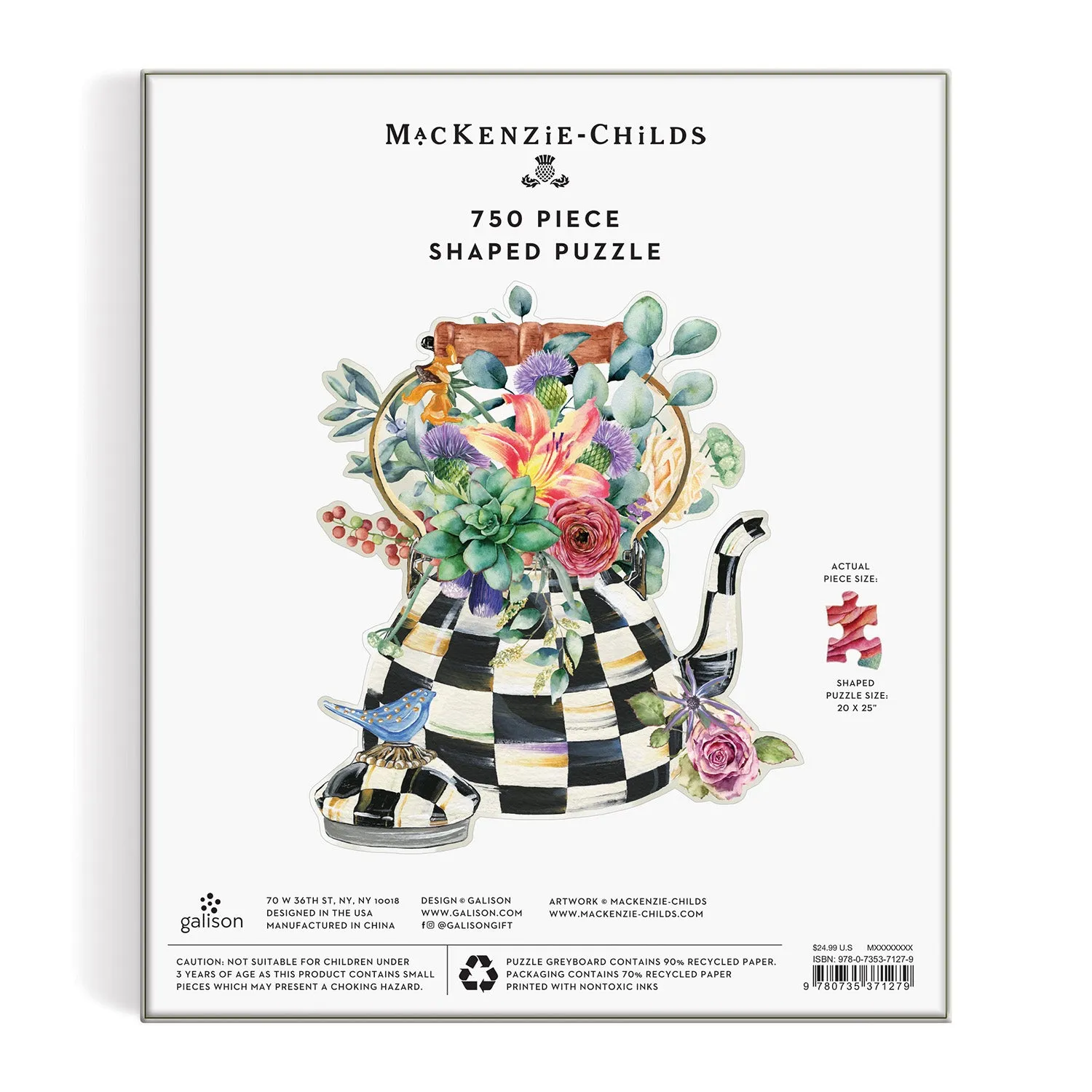 Galison MacKenzie-Childs Blooming Kettle puslespil 750 brikker
