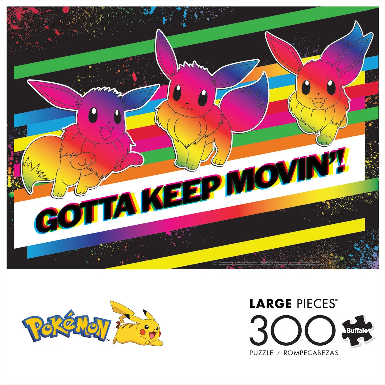 Buffalo Games Pokémon Gotta Keep Movin' puslespil 300 store brikker
