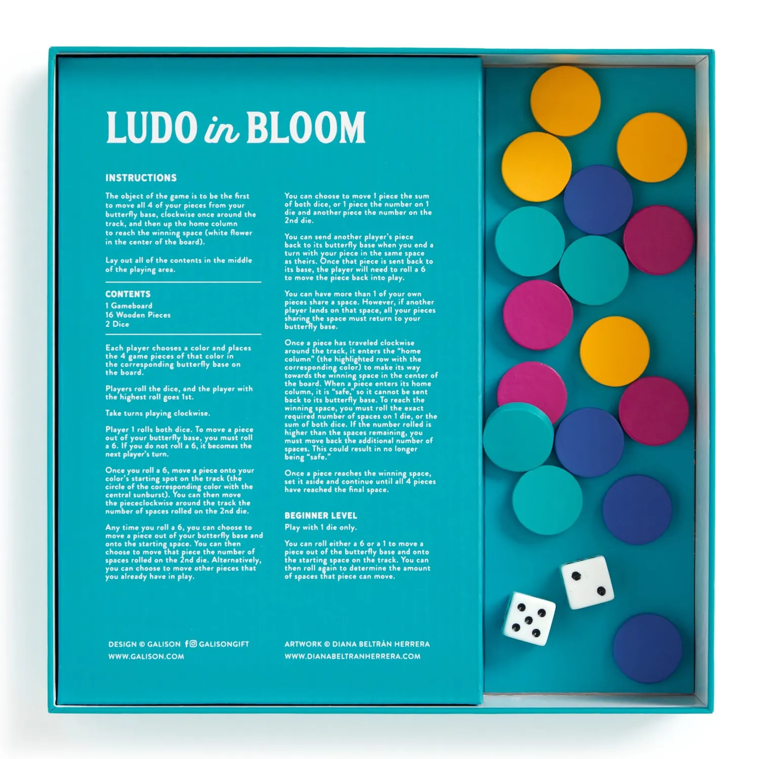 Good Puzzle Co. Ludo In Bloom brætspil træ