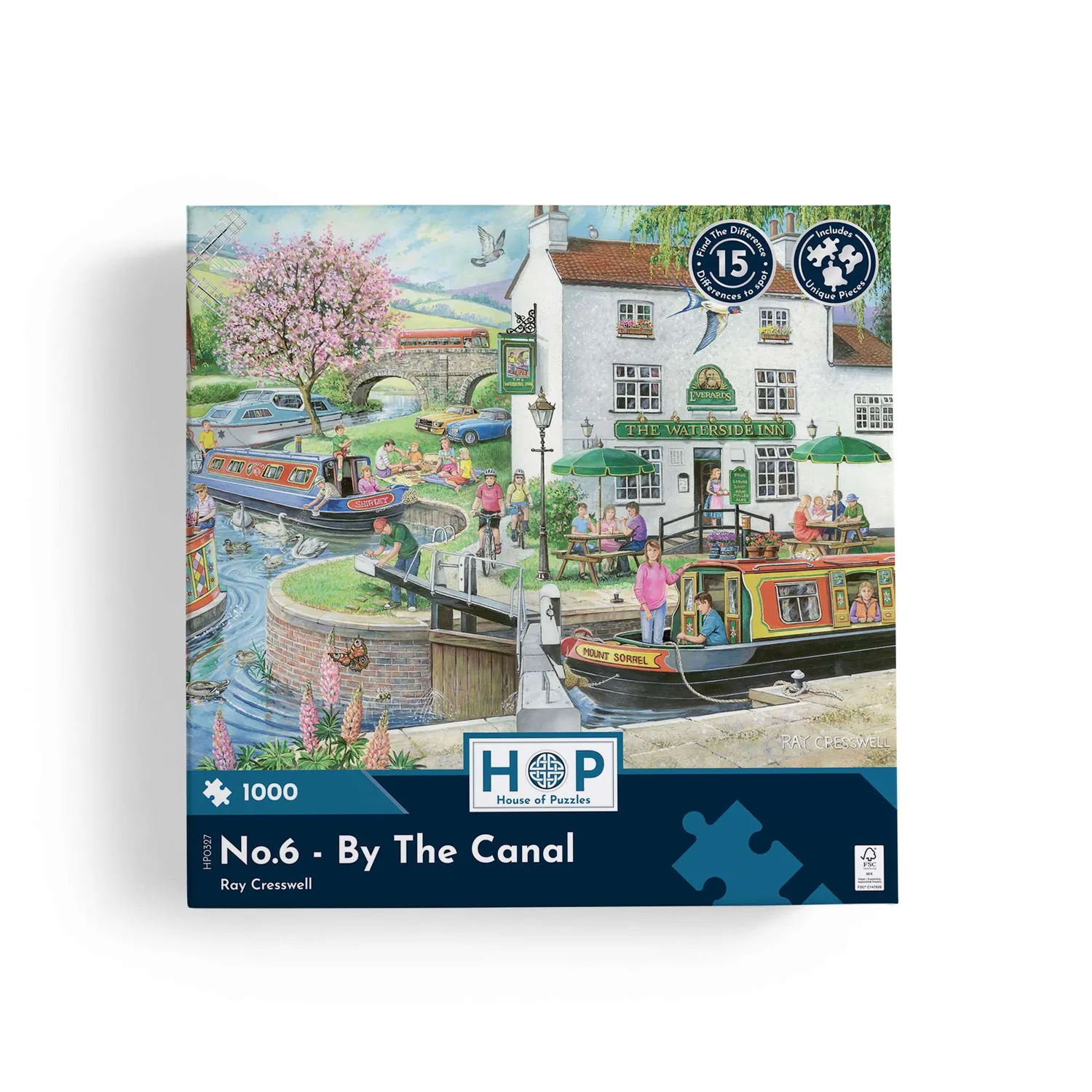 House of Puzzles No.6 By The Canal puslespil 1000 brikker find forskellen