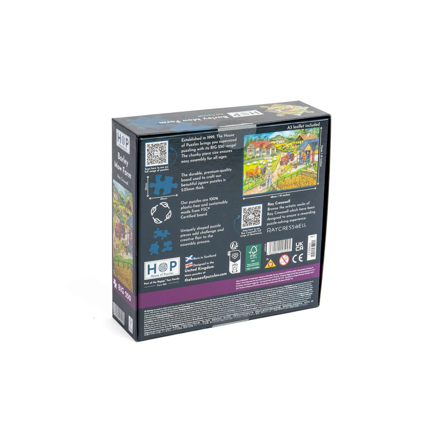 House of Puzzles BIG Barley Mow Farm puslespil 250 brikker XL