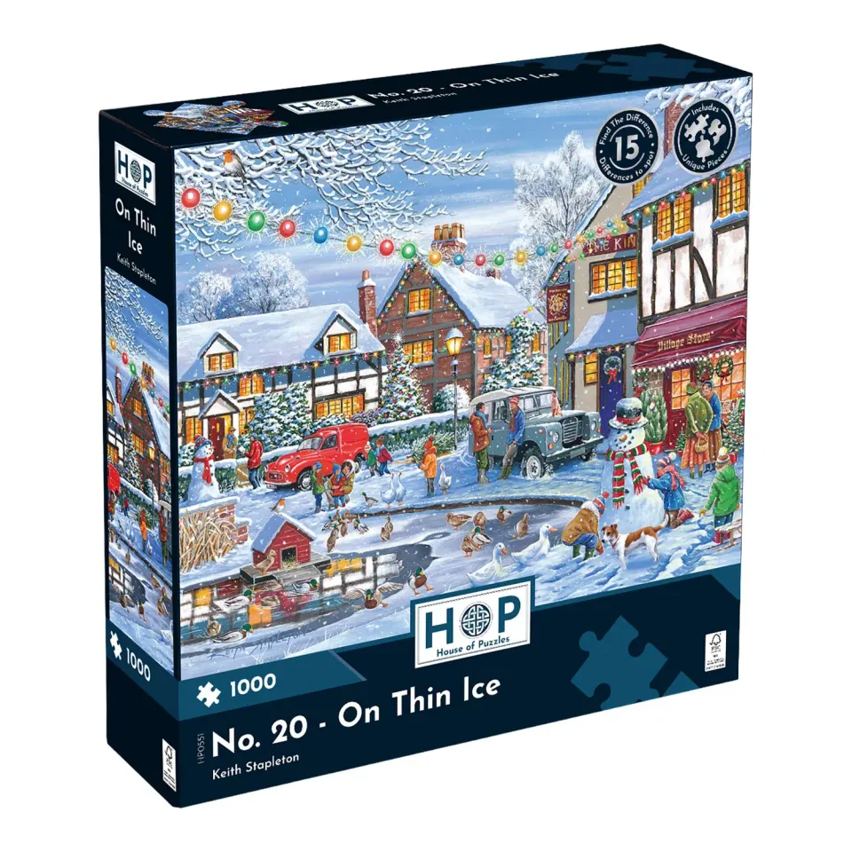 House of Puzzles No.20 On Thin Ice 1000 puslespil vinter