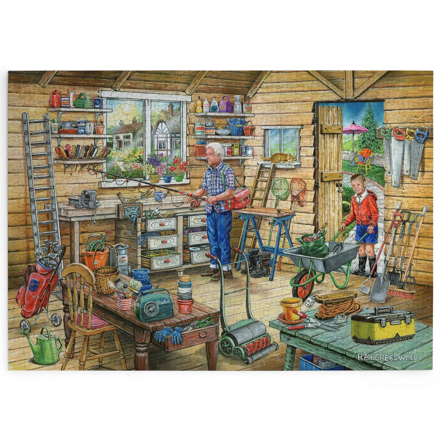 House of Puzzle Fred's Shed puslespil 500 værksted