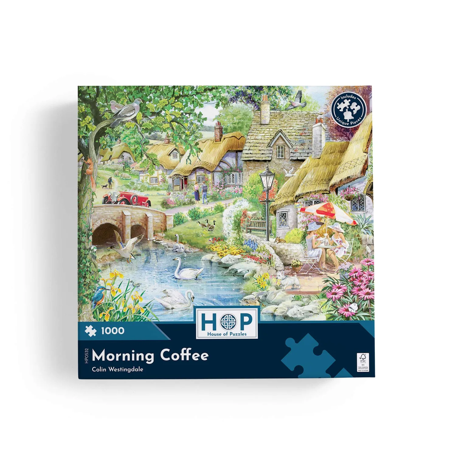 House of Puzzle Morning Coffee 1000 puslespil cafémotiv
