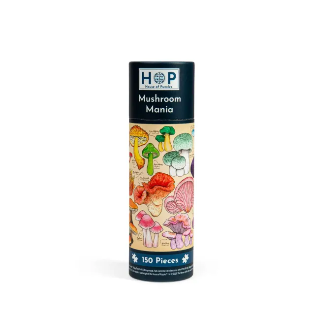 House of Puzzle Mushroom Mania mini puslespil 150 tube svampe