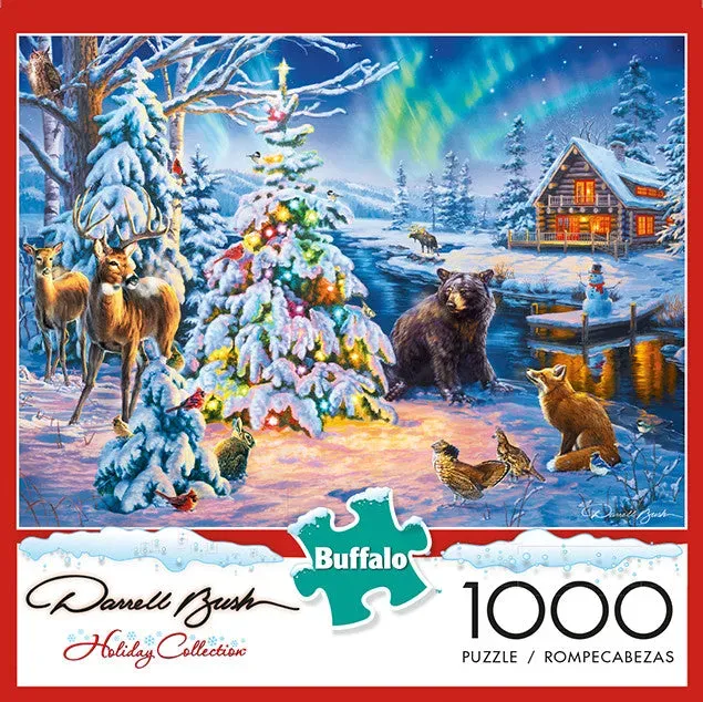 Buffalo Games Darrell Bush Woodland Christmas puslespil 1000 brikker