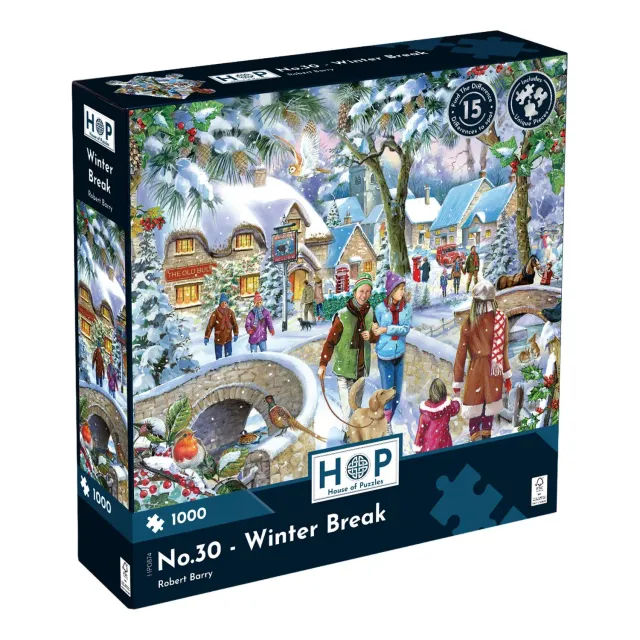 House of Puzzle No.30 Winter Break Find Difference puslespil