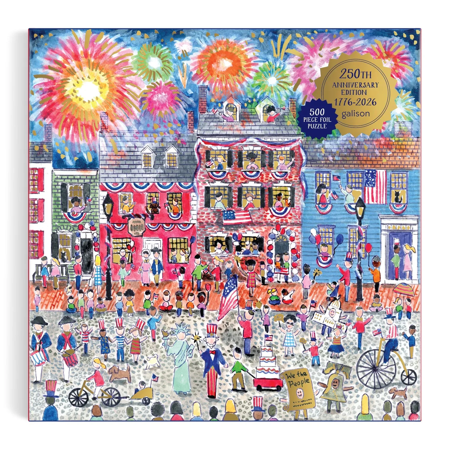 Good Puzzle Co. Michael Storrings Celebrate USA puslespil 500 folie