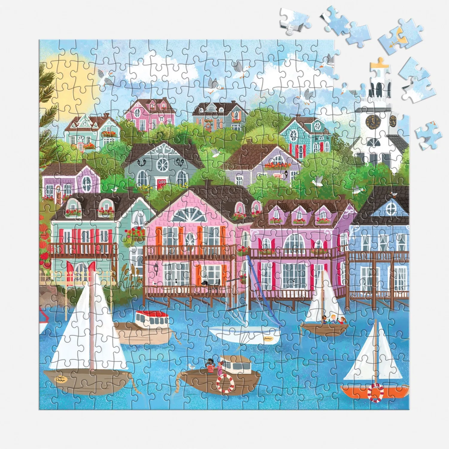Good Puzzle Co. Joy Laforme Harbor by the Sea 300 brikker puslespil