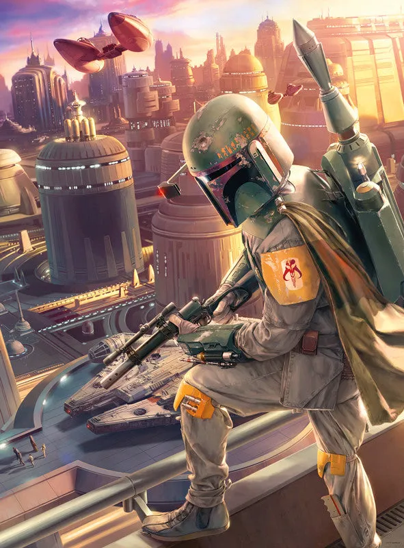 Buffalo Games Star Wars Fine Art Boba Fett puslespil 1000 brikker kunst