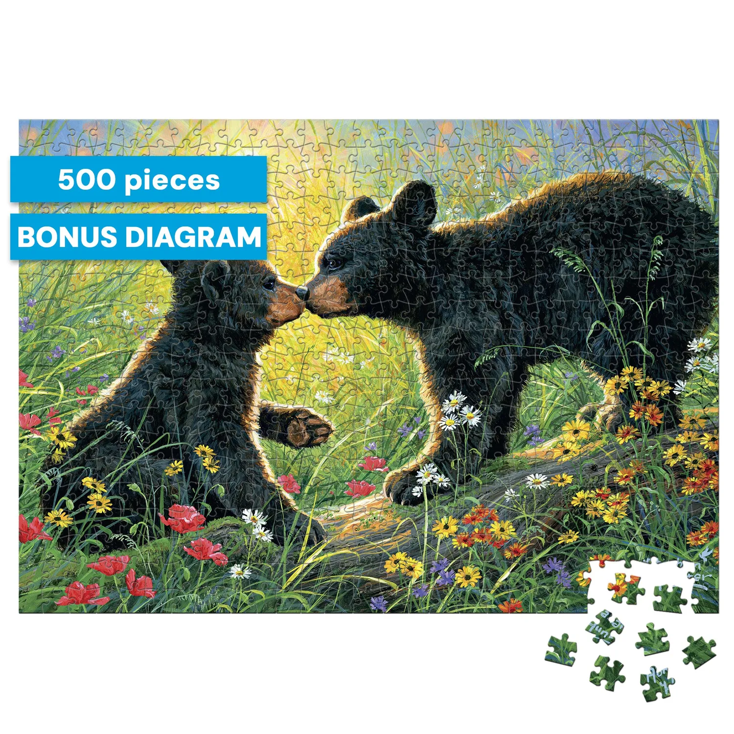 Buffalo Games Abraham Hunter Love Bears puslespil 500