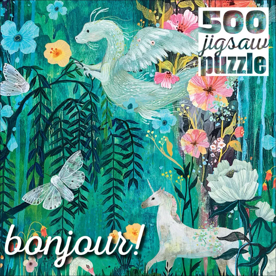 Buffalo Games Bonjour Magical Forest Friends puslespil 500 brikker