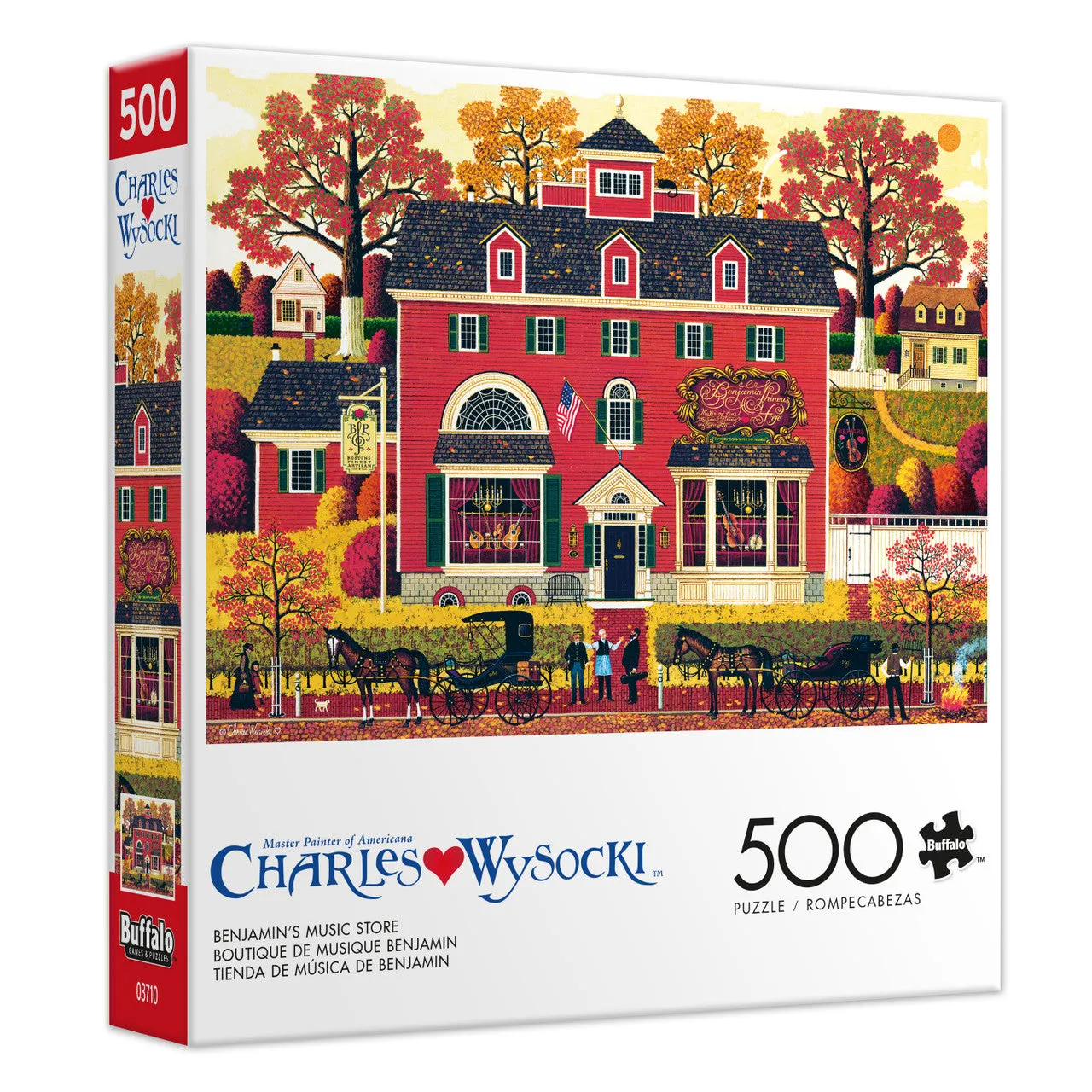 Buffalo Games Americana Benjamin's Music Store puslespil 500 brikker