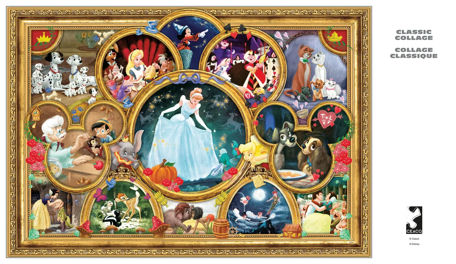Buffalo Games Silver Select Disney Classic Collage puslespil 2000 brikker