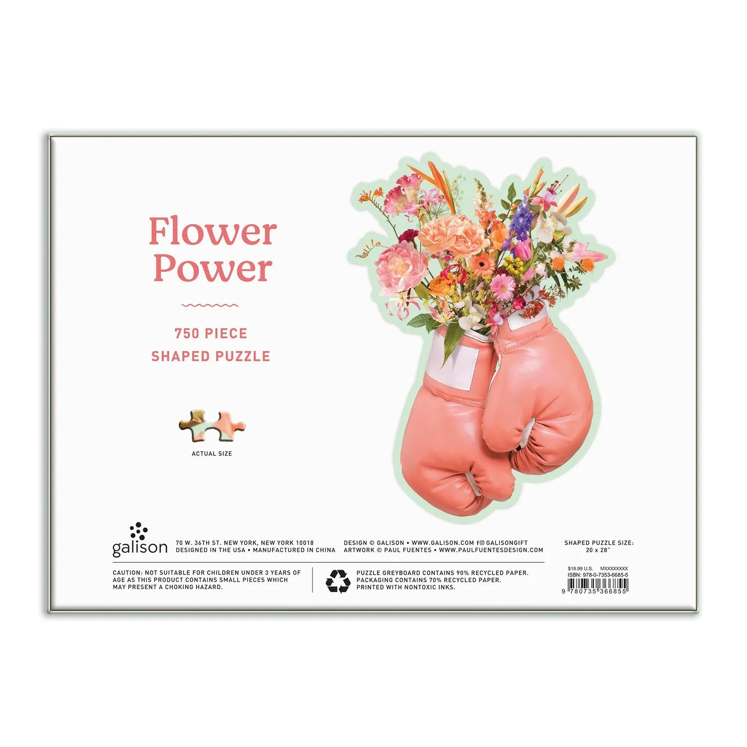 Good Puzzle Co. Flower Power formet puslespil 750 brikker