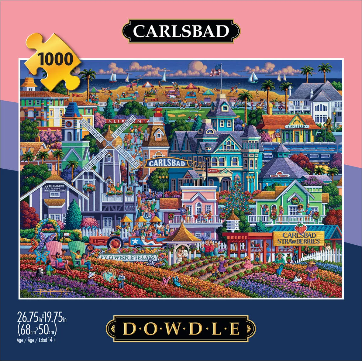Buffalo Games Eric Dowdle Carlsbad puslespil 1000 brikker kystmotiv