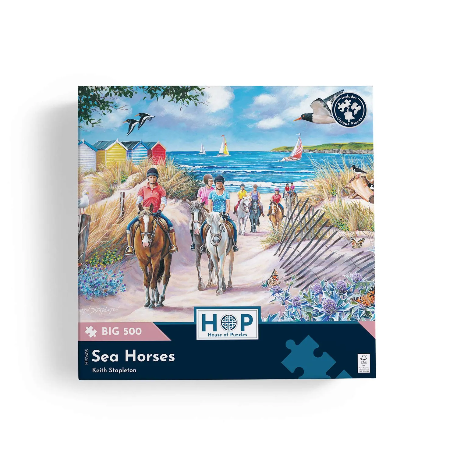 House of Puzzle Sea Horses BIG 500 puslespil 500 brikker XL