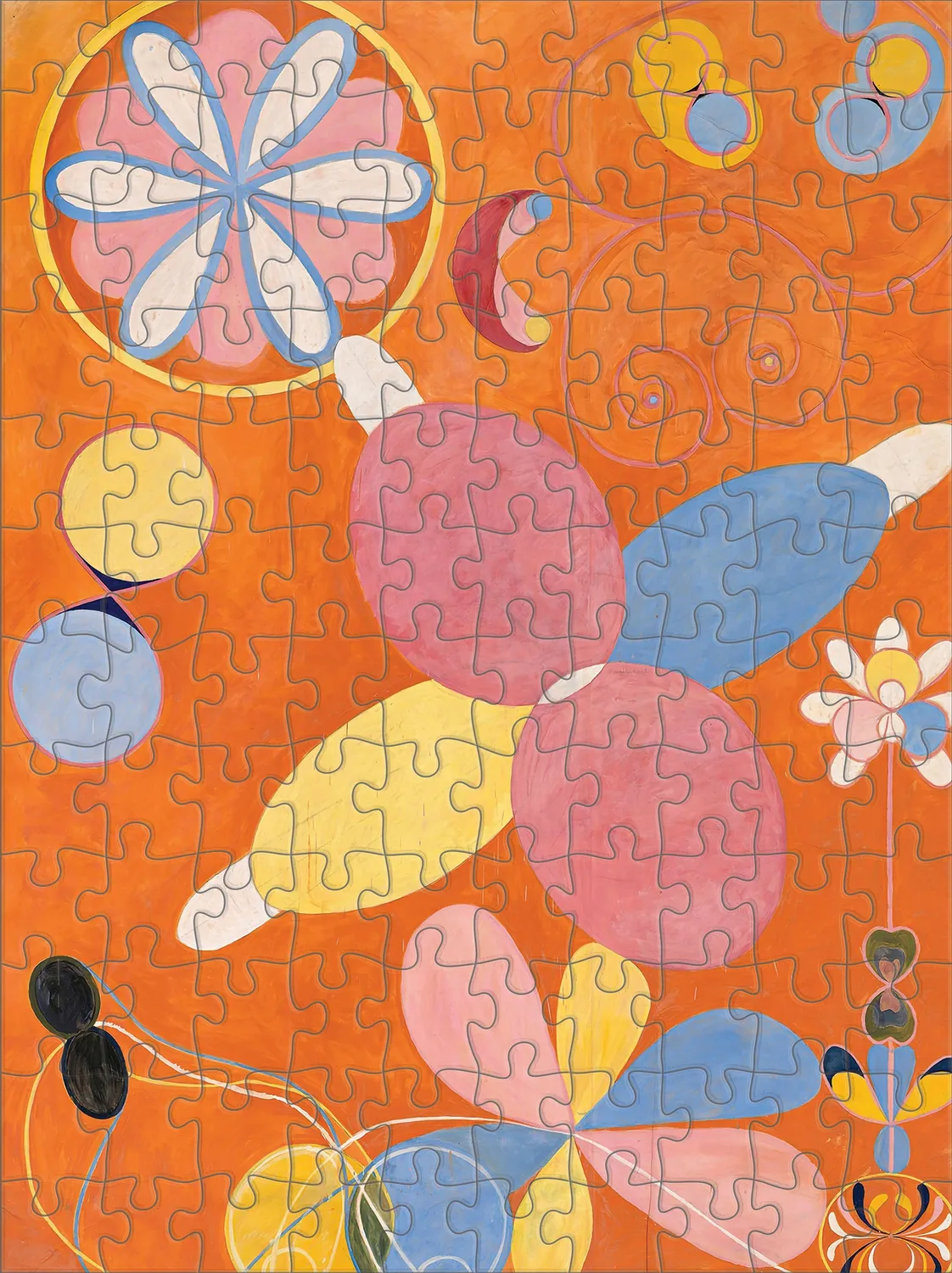 Pomegranate Hilma af Klint puslespilsæt 120 brikker abstrakt