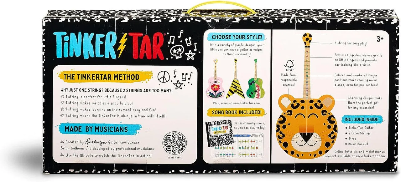Buffalo Games Tinkertar Leopard Guitar børneguitar 1-strenget