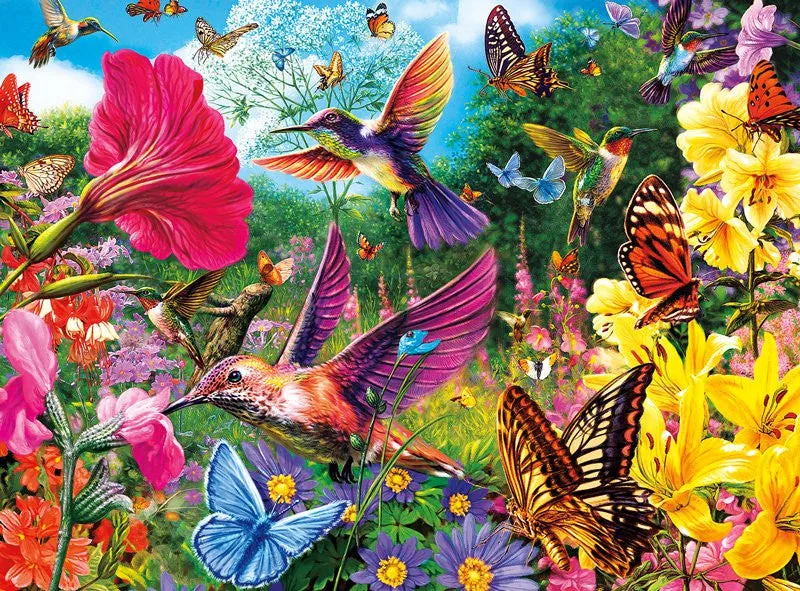 Buffalo Vivid Hummingbird Garden puslespil 1000 brikker