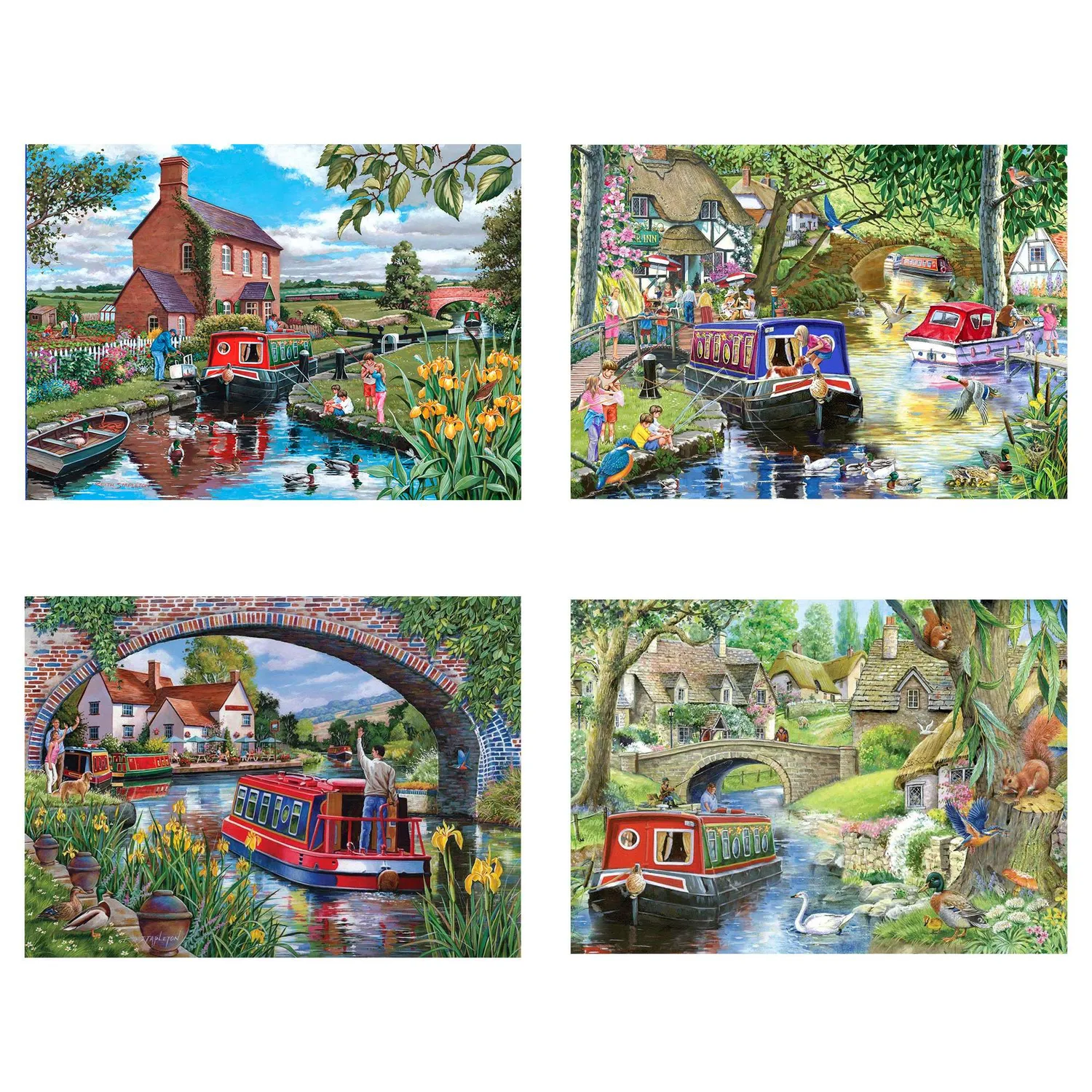 House of Puzzles Cruising The Canals 4x500 puslespil kanaler