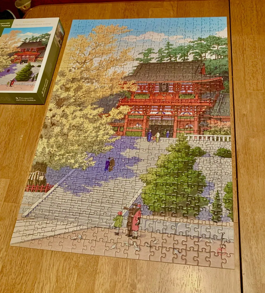 Pomegranate Kawase Hasui puslespil 500 brikker helligdom