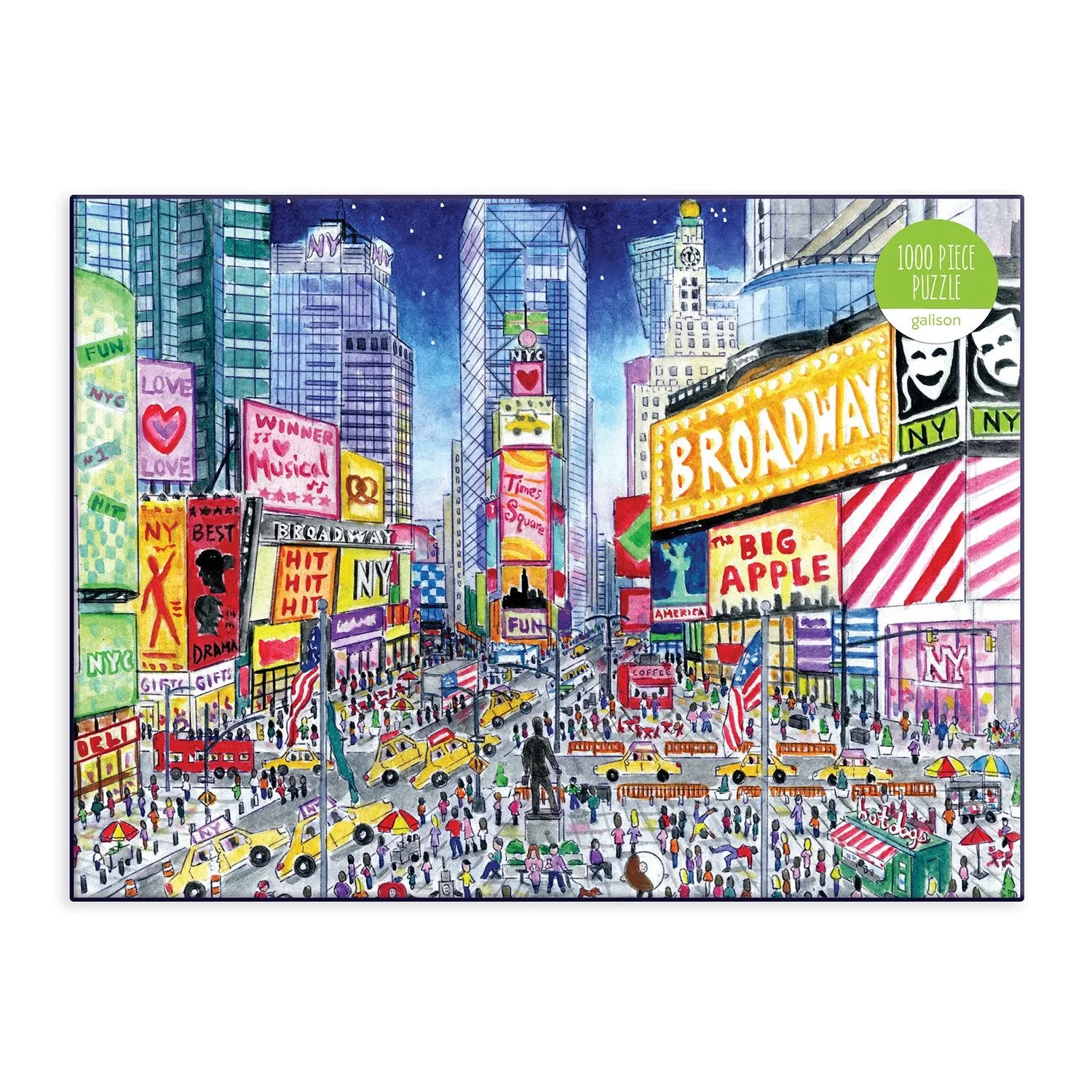 Galison Storrings Times Square puslespil 1000 brikker by