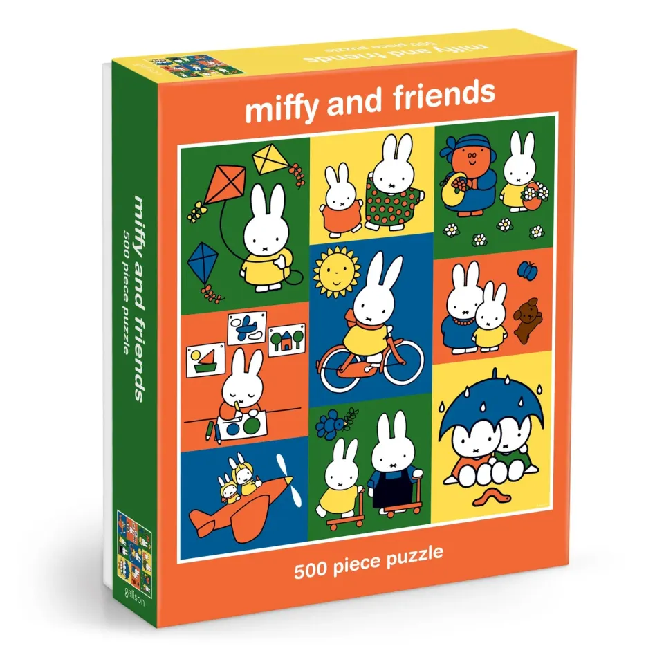 Galison Miffy and Friends puslespil 500 brikker kvadratisk
