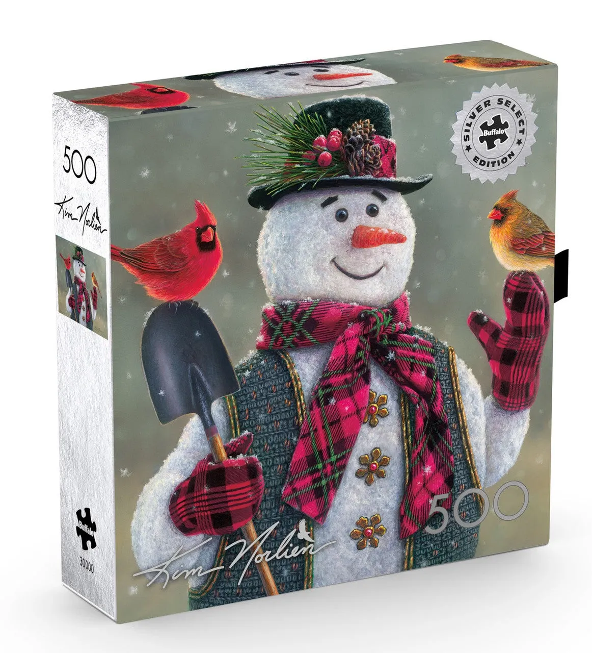 Buffalo Games Silver Select Snow Grandpa puslespil 500 brikker julemotiv