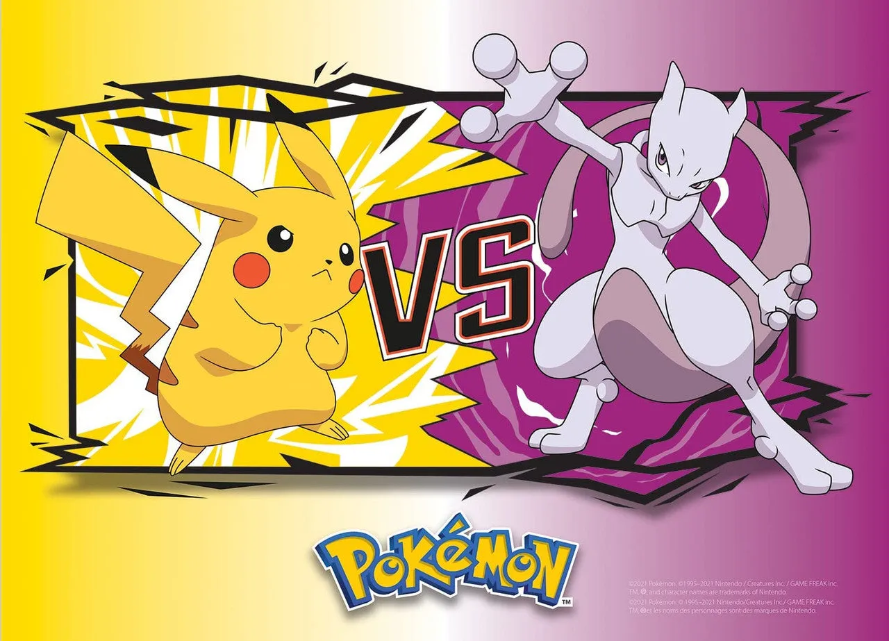 Buffalo Games Pokemon Versus puslespil 100 – Pikachu Mewtwo