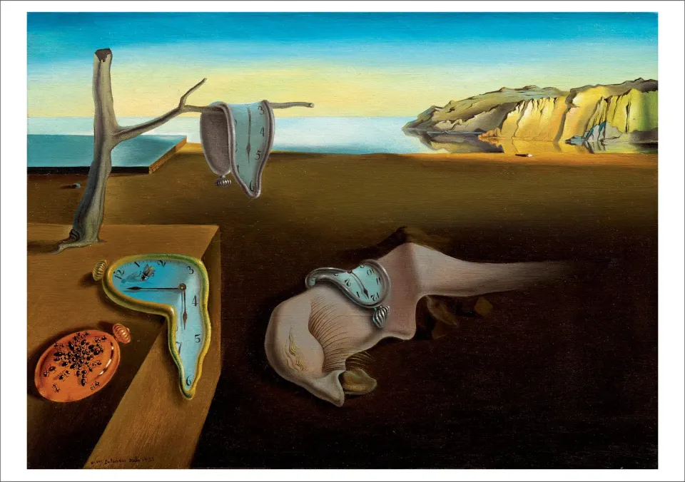 Pomegranate Salvador Dalí Persistence of Memory kort surrealisme