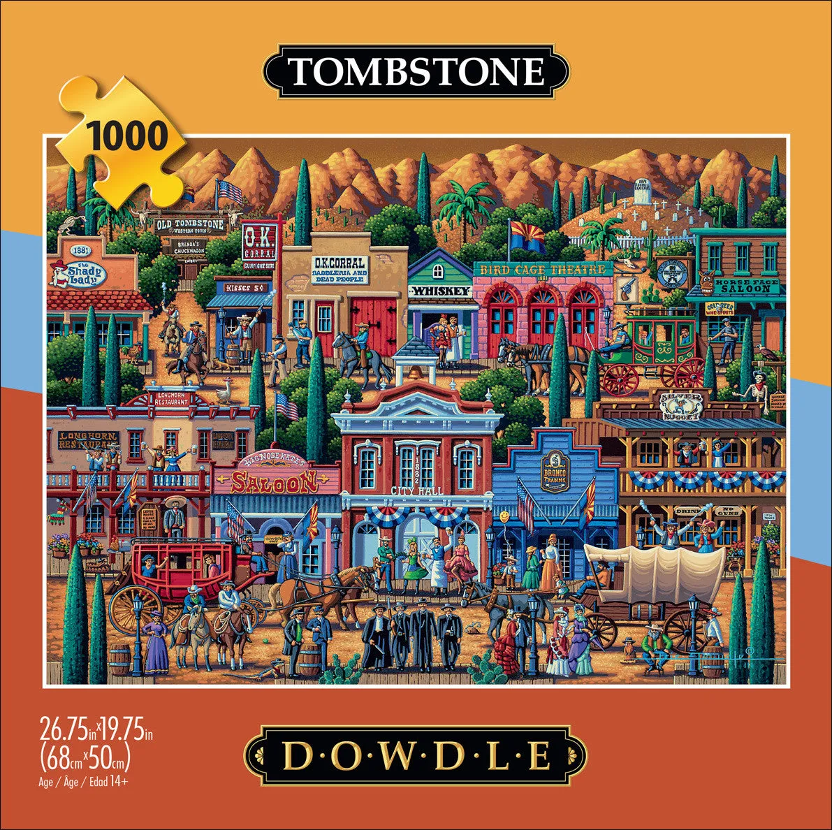 Buffalo Games Eric Dowdle Tombstone puslespil 1000 brikker western