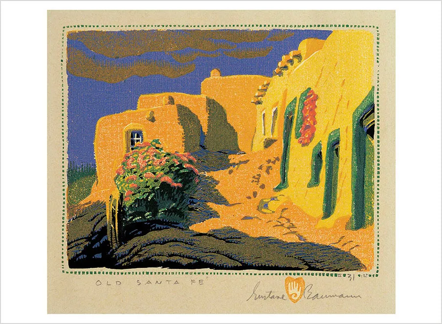 Pomegranate Gustave Baumann træsnit postkortbog 30 stk