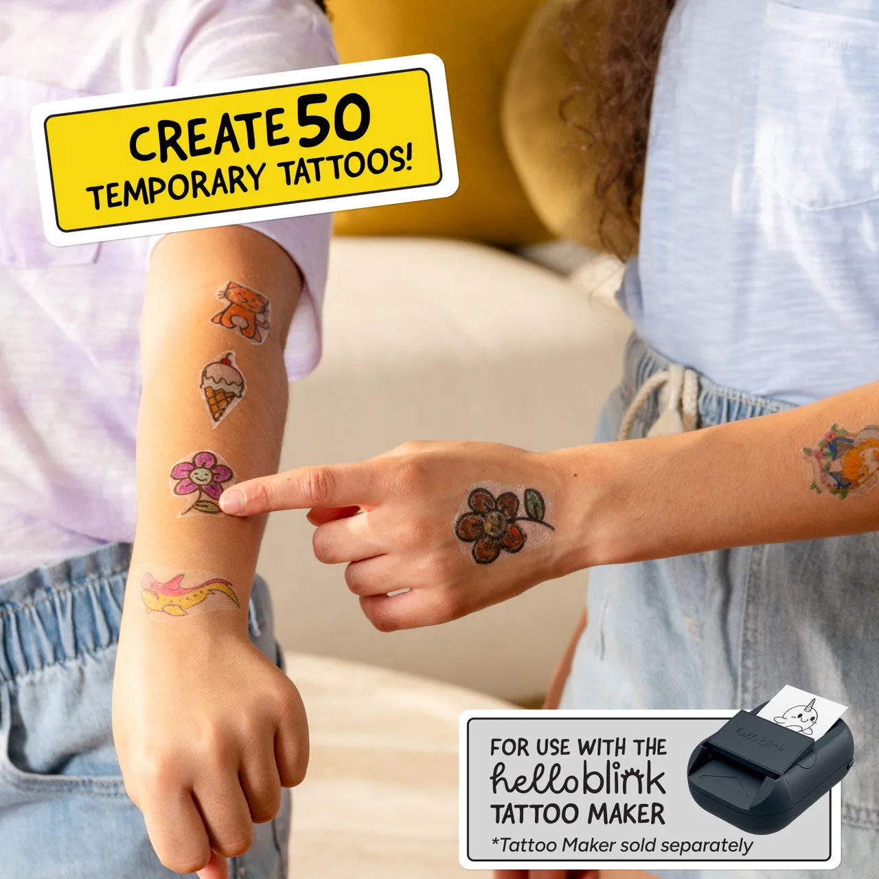 Ceaco Hello Blink Tattoo Maker refill sæt 50 tatoveringer