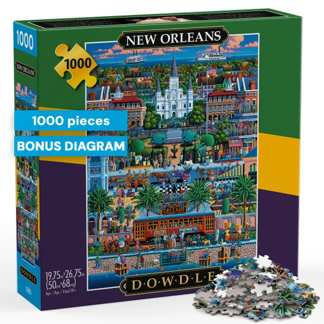Buffalo Games Eric Dowdle New Orleans puslespil 1000 brikker bymotiv