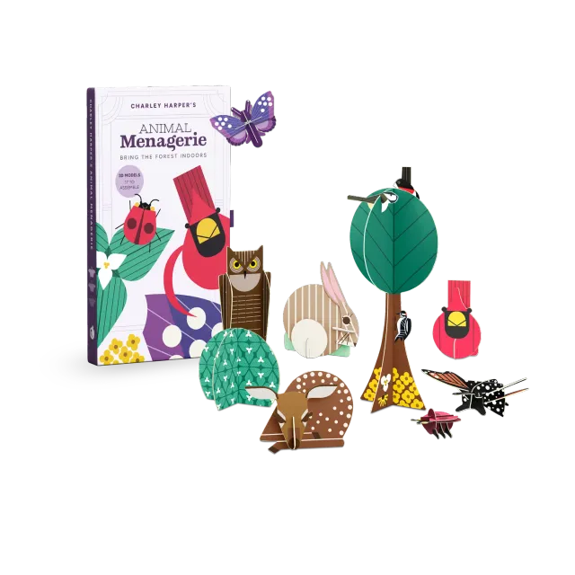 Pomegranate Charley Harper Animal Menagerie samlesæt fugle dyr