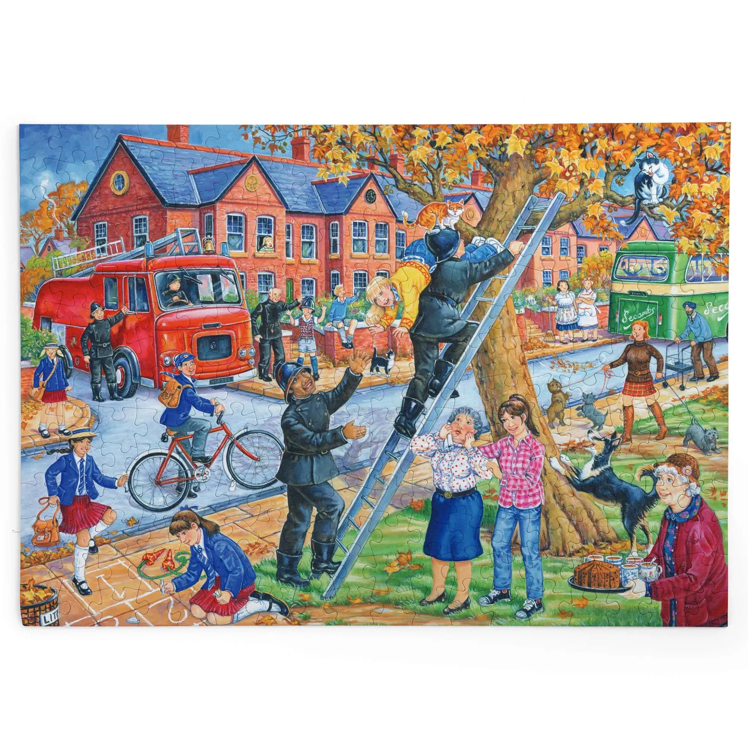 House of Puzzles Saving Miss Kitty puslespil BIG 250 hyggemotiv