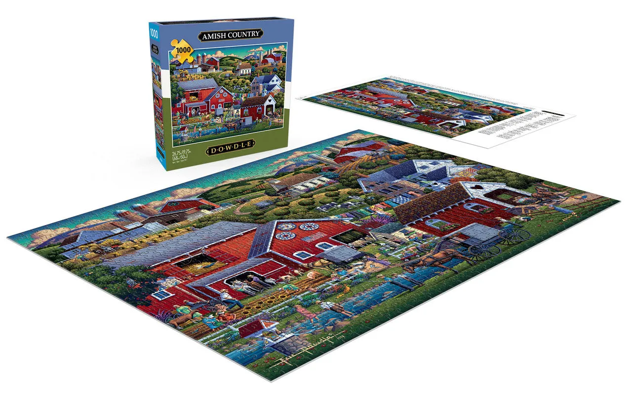 Buffalo Games Eric Dowdle Amish Country puslespil 1000 brikker land