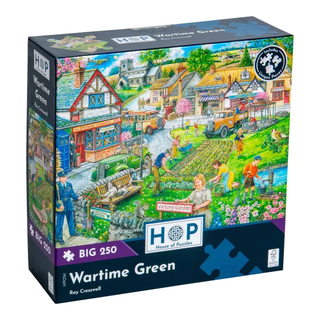 House of Puzzle BIG Wartime Green puslespil 250 store brikker