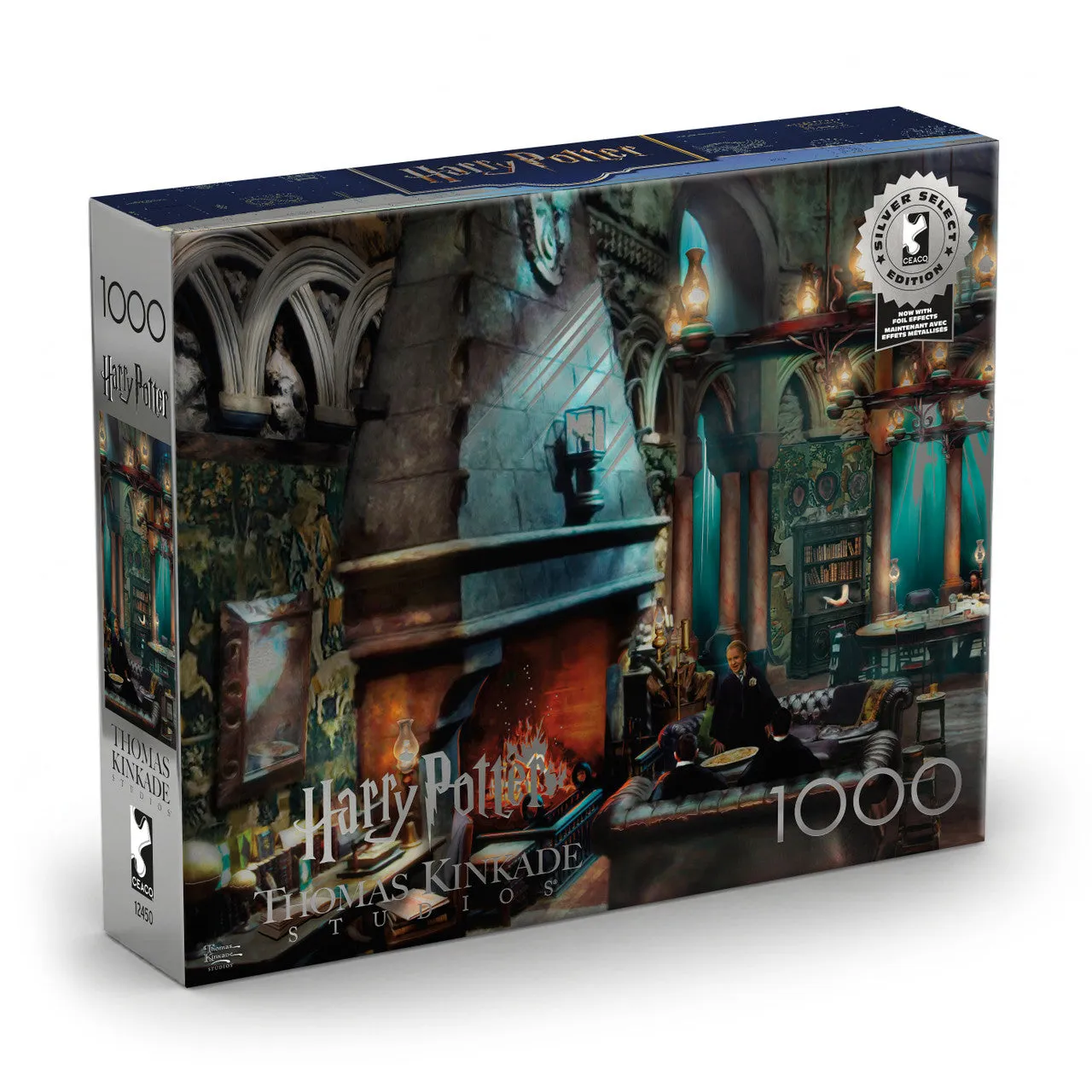 Buffalo Games Silver Select Slytherin puslespil 1000 brikker gaveæske