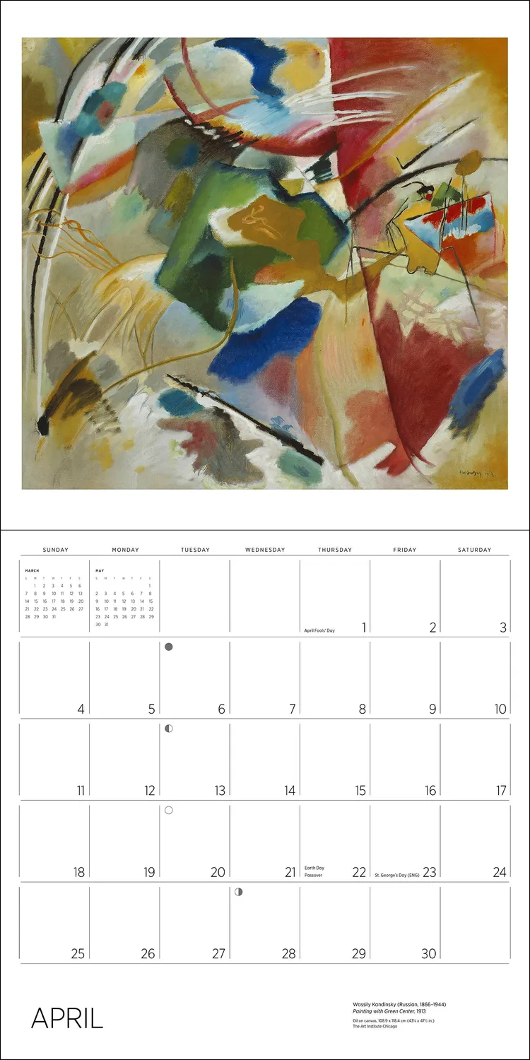 Pomegranate Kandinsky 2027 vægkalender abstrakt