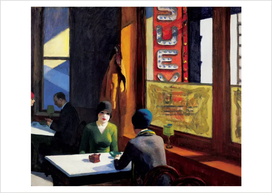 Pomegranate Edward Hopper Chop Suey postkort