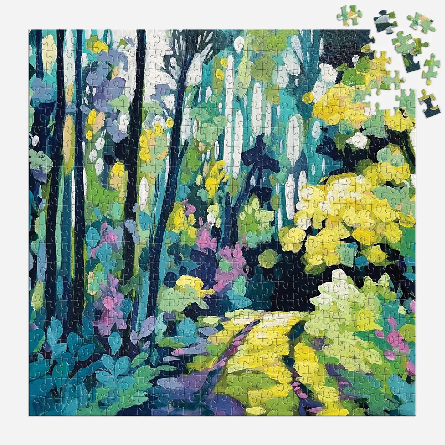 Galison Painted Path puslespil 500 brikker natur