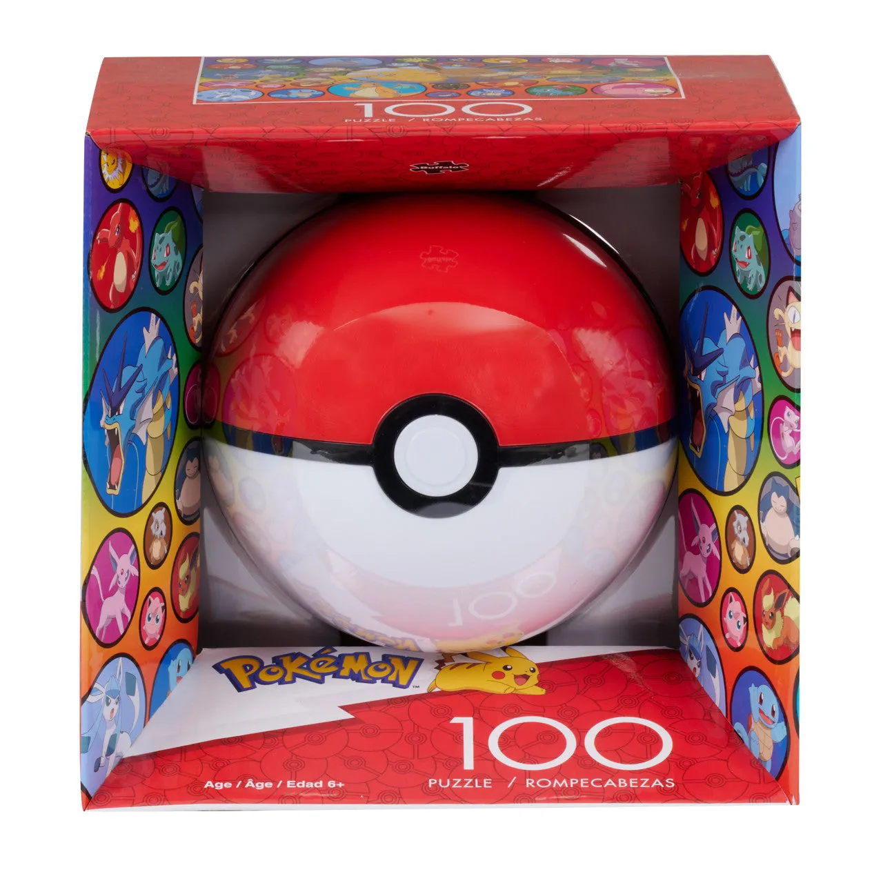Buffalo Games Pokemon Pokeball Bubbles puslespil 100 brikker børnemotiv