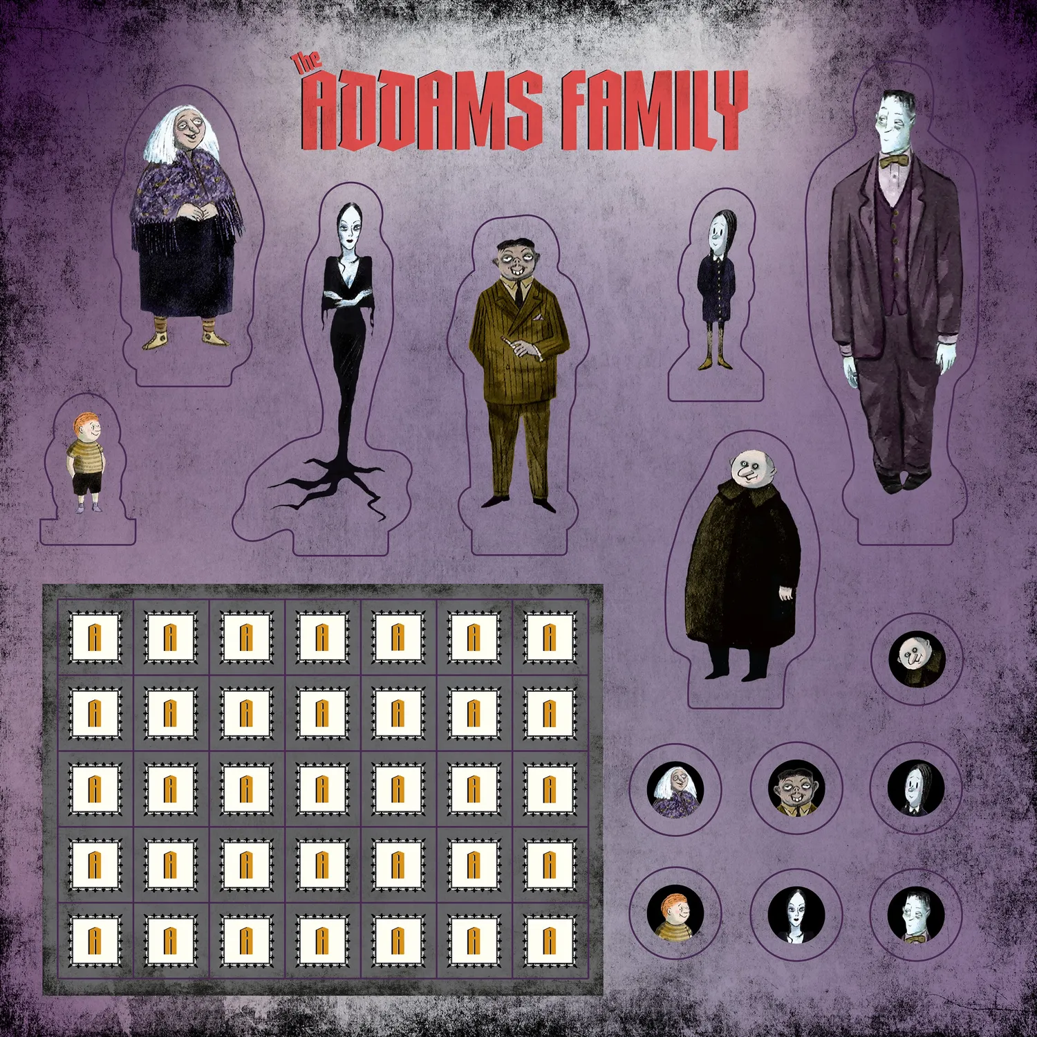 Pomegranate Addams Family uhyggeligt brætspil