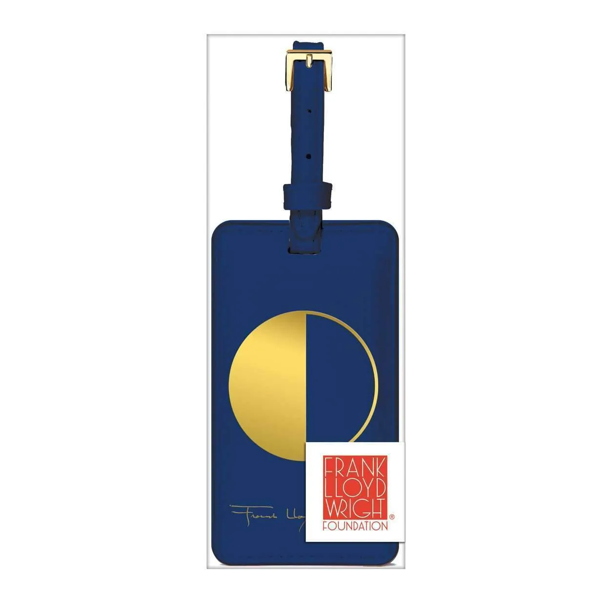 Good Puzzle Co. Frank Lloyd Wright Geometry kuffertmærke navy