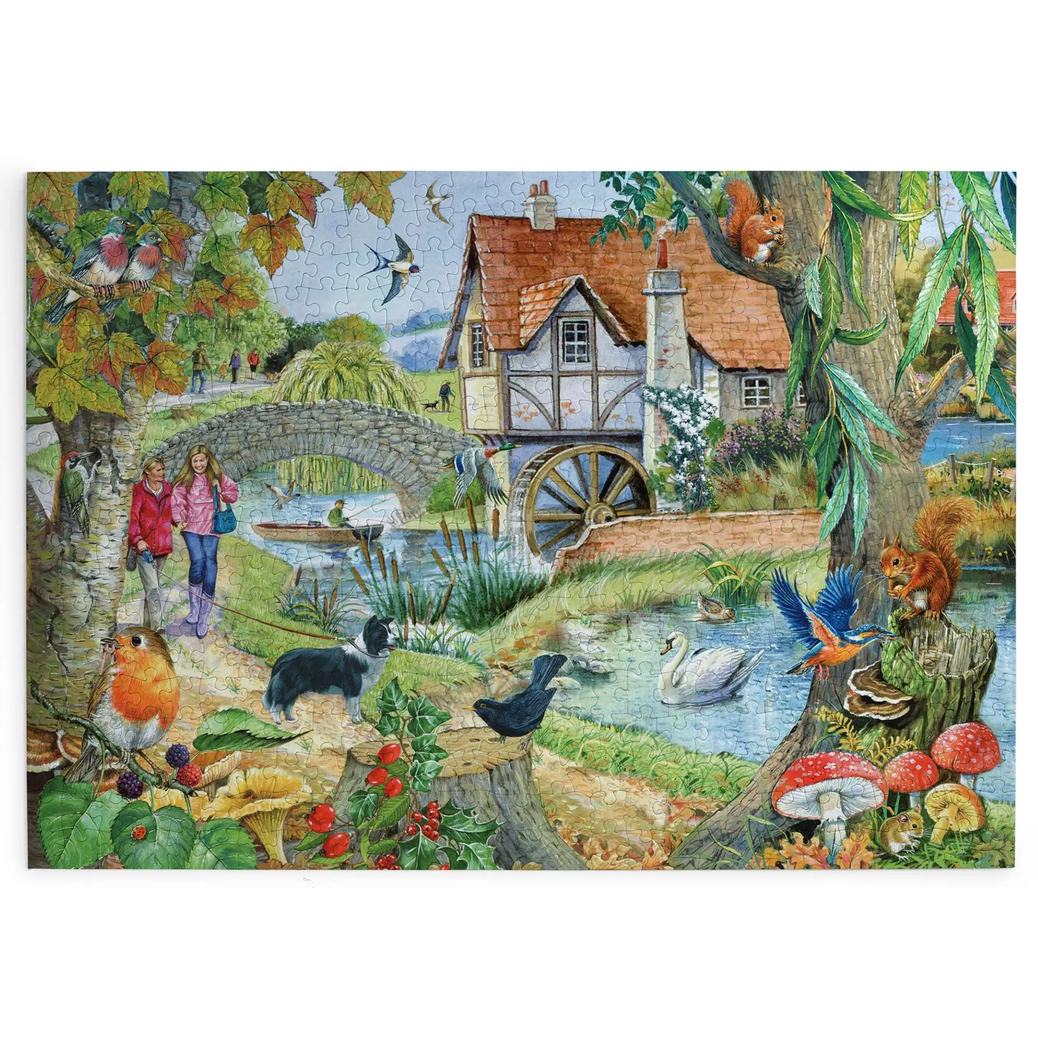 House of Puzzles Old Mill House puslespil 500 brikker dyr