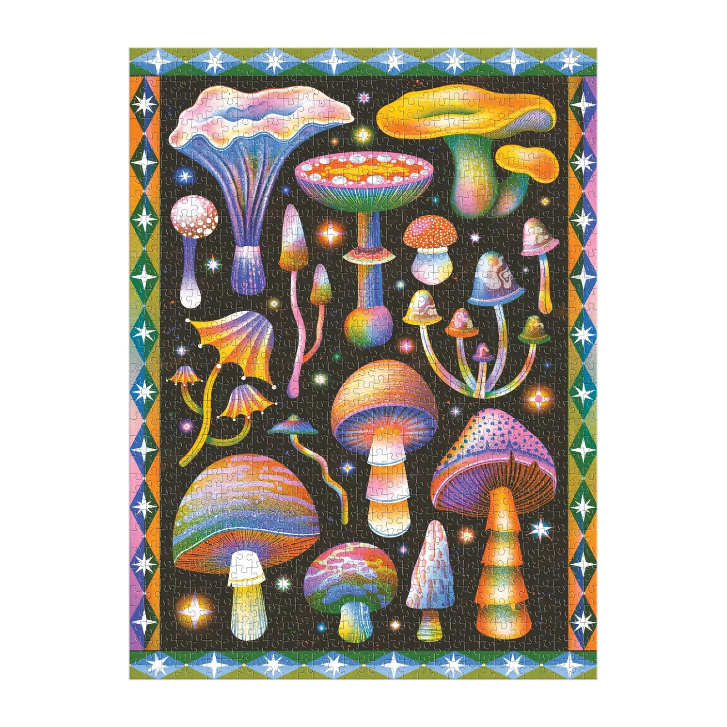 Good Puzzle Co. Cosmic Mushrooms puslespil 1000 brikker svampe