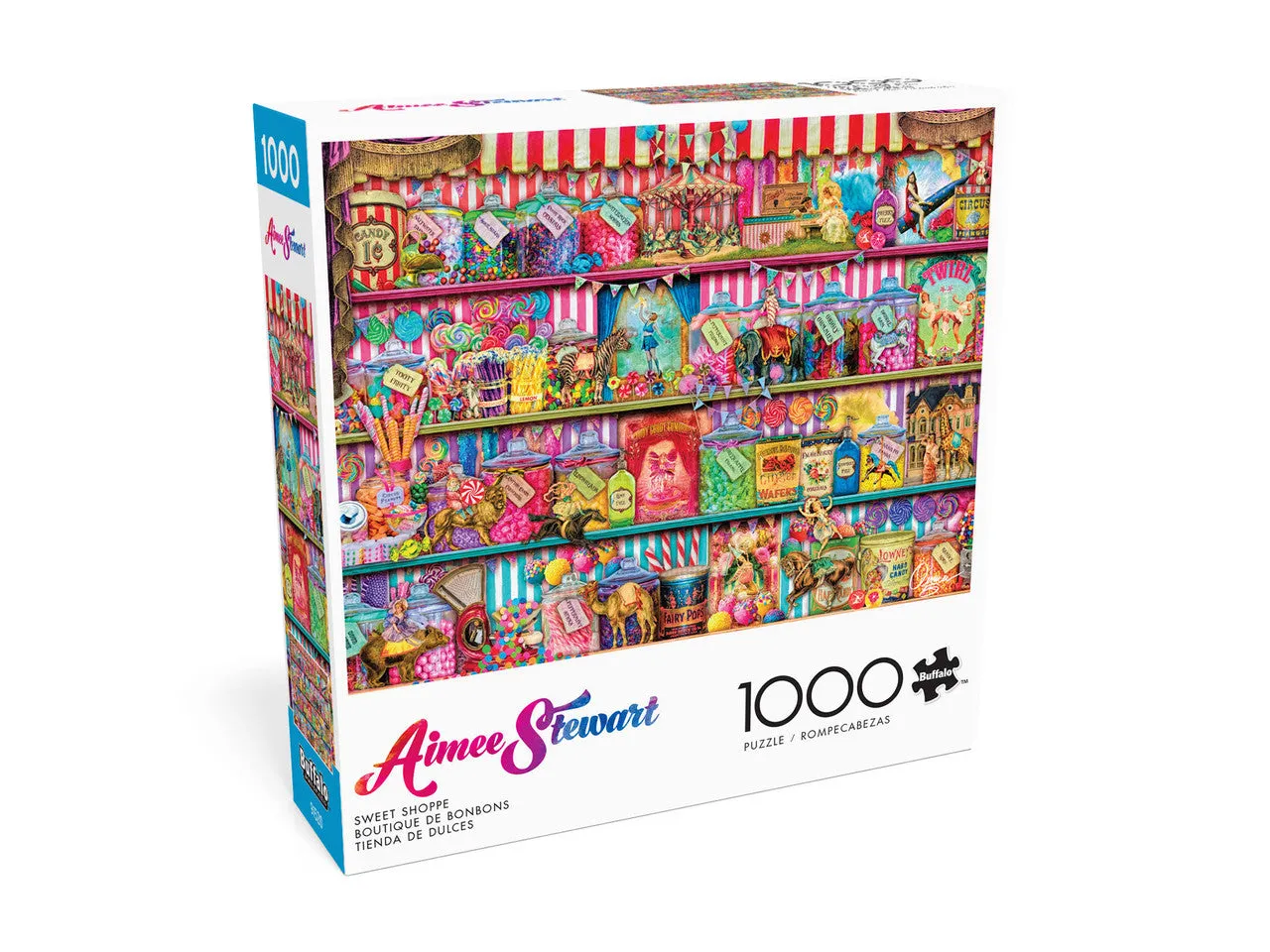 Buffalo Games Aimee Stewart Sweet Shoppe puslespil 1000 brikker slik