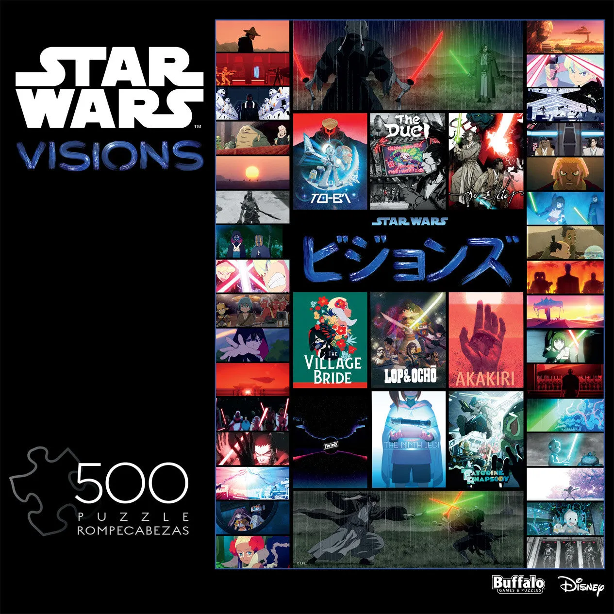 Buffalo Games Star Wars Visions puslespil 500 brikker anime